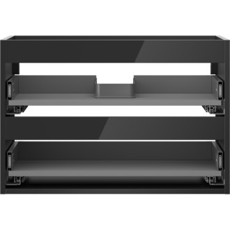 Korpus umyvadlové skříňky Mexen Box-A 70 cm, 2 zásuvky, černý lesk - 91AX0-0700-470-2-70