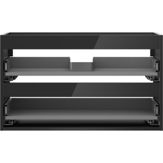 Korpus umyvadlové skříňky Mexen Box-A 80 cm, 2 zásuvky, černý lesk - 91AX0-0800-470-2-70