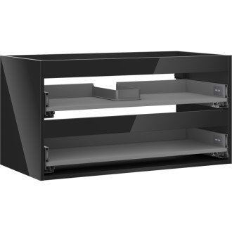 Korpus umyvadlové skříňky Mexen Box-A 90 cm, 2 zásuvky, černý lesk - 91AX0-0900-470-2-70
