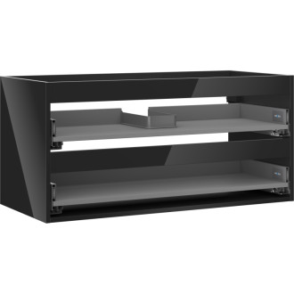 Korpus umyvadlové skříňky Mexen Box-A 100 cm, 2 zásuvky, černý lesk - 91AX0-1000-470-2-70