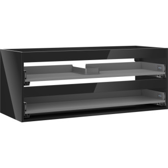 Korpus umyvadlové skříňky Mexen Box-A 120 cm, 2 zásuvky, černý lesk - 91AX0-1200-470-2-70