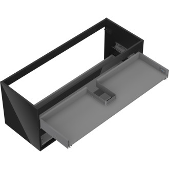 Korpus umyvadlové skříňky Mexen Box-A 120 cm, 2 zásuvky, černý lesk - 91AX0-1200-470-2-70