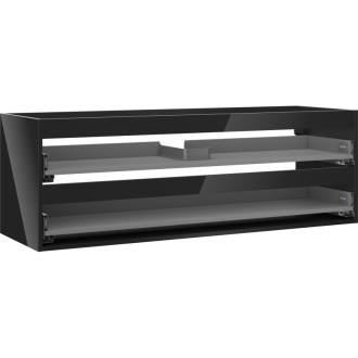 Korpus umyvadlové skříňky Mexen Box-A 140 cm, 2 zásuvky, černý lesk - 91AX0-1400-470-2-70