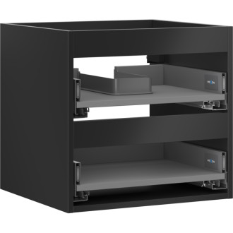 Korpus umyvadlové skříňky Mexen Box-A 50 cm, 2 zásuvky, matná černá - 91AX0-0500-470-2-71