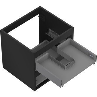 Korpus umyvadlové skříňky Mexen Box-A 50 cm, 2 zásuvky, matná černá - 91AX0-0500-470-2-71