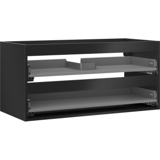 Korpus umyvadlové skříňky Mexen Box-A 100 cm, 2 zásuvky, matná černá - 91AX0-1000-470-2-71