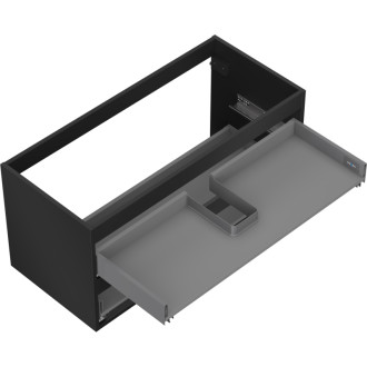 Korpus umyvadlové skříňky Mexen Box-A 100 cm, 2 zásuvky, matná černá - 91AX0-1000-470-2-71