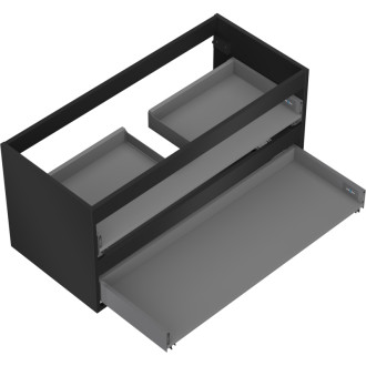 Korpus umyvadlové skříňky Mexen Box-A 100 cm, 2 zásuvky, matná černá - 91AX0-1000-470-2-71