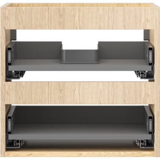 Korpus umyvadlové skříňky Mexen Box-A 50 cm, 2 zásuvky, dub - 91AX0-0500-470-2-81