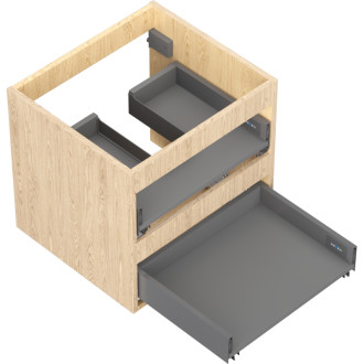 Korpus umyvadlové skříňky Mexen Box-A 50 cm, 2 zásuvky, dub - 91AX0-0500-470-2-81