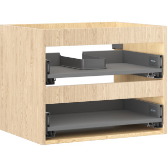 Korpus umyvadlové skříňky Mexen Box-A 60 cm, 2 zásuvky, dub - 91AX0-0600-470-2-81