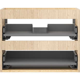 Korpus umyvadlové skříňky Mexen Box-A 60 cm, 2 zásuvky, dub - 91AX0-0600-470-2-81