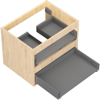 Korpus umyvadlové skříňky Mexen Box-A 60 cm, 2 zásuvky, dub - 91AX0-0600-470-2-81