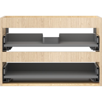 Korpus umyvadlové skříňky Mexen Box-A 70 cm, 2 zásuvky, dub - 91AX0-0700-470-2-81