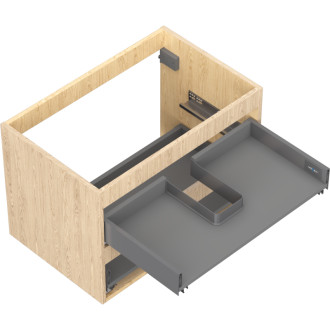 Korpus umyvadlové skříňky Mexen Box-A 70 cm, 2 zásuvky, dub - 91AX0-0700-470-2-81