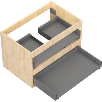 Korpus umyvadlové skříňky Mexen Box-A 70 cm, 2 zásuvky, dub - 91AX0-0700-470-2-81