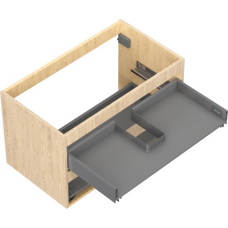 Korpus umyvadlové skříňky Mexen Box-A 80 cm, 2 zásuvky, dub - 91AX0-0800-470-2-81