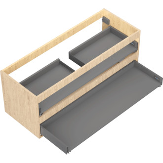 Korpus umyvadlové skříňky Mexen Box-A 120 cm, 2 zásuvky, dub - 91AX0-1200-470-2-81