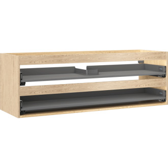 Korpus umyvadlové skříňky Mexen Box-A 140 cm, 2 zásuvky, dub - 91AX0-1400-470-2-81