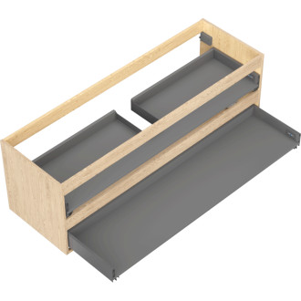 Korpus umyvadlové skříňky Mexen Box-A 140 cm, 2 zásuvky, dub - 91AX0-1400-470-2-81