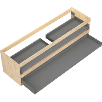 Korpus umyvadlové skříňky Mexen Box-A 160 cm, 2 zásuvky, dub - 91AX0-1600-470-2-81