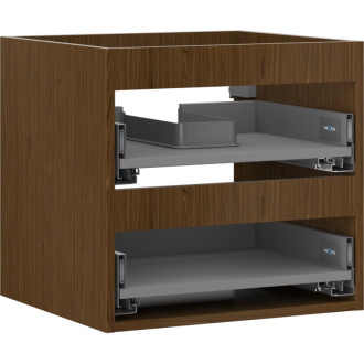 Korpus umyvadlové skříňky Mexen Box-A 50 cm, 2 zásuvky, ořech - 91AX0-0500-470-2-86