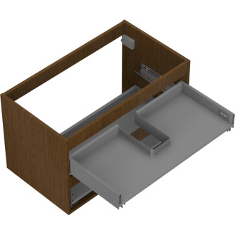 Korpus umyvadlové skříňky Mexen Box-A 80 cm, 2 zásuvky, ořech - 91AX0-0800-470-2-86