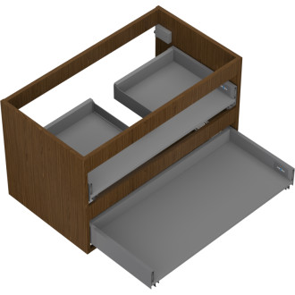 Korpus umyvadlové skříňky Mexen Box-A 80 cm, 2 zásuvky, ořech - 91AX0-0800-470-2-86