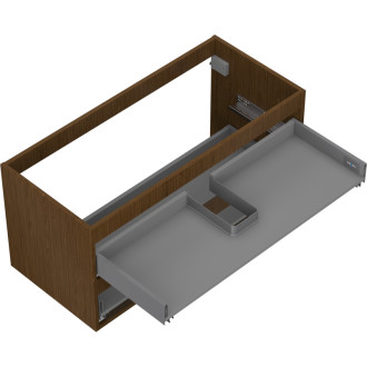 Korpus umyvadlové skříňky Mexen Box-A 100 cm, 2 zásuvky, ořech - 91AX0-1000-470-2-86