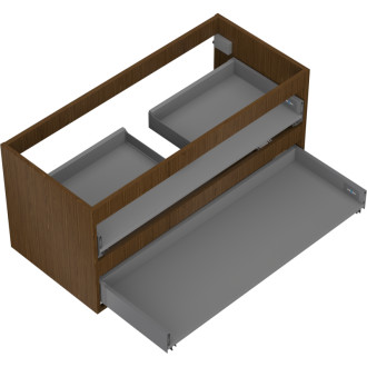 Korpus umyvadlové skříňky Mexen Box-A 100 cm, 2 zásuvky, ořech - 91AX0-1000-470-2-86