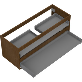 Korpus umyvadlové skříňky Mexen Box-A 120 cm, 2 zásuvky, ořech - 91AX0-1200-470-2-86