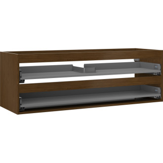 Korpus umyvadlové skříňky Mexen Box-A 140 cm, 2 zásuvky, ořech - 91AX0-1400-470-2-86