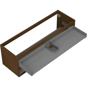 Korpus umyvadlové skříňky Mexen Box-A 140 cm, 2 zásuvky, ořech - 91AX0-1400-470-2-86