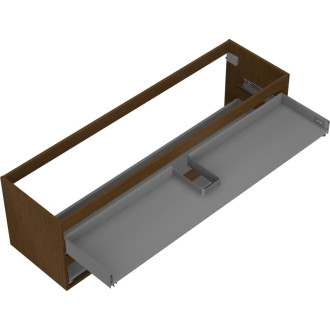 Korpus umyvadlové skříňky Mexen Box-A 160 cm, 2 zásuvky, ořech - 91AX0-1600-470-2-86