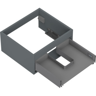 Korpus umyvadlové skříňky Mexen Box-A 50 cm, 1 zásuvka, matný grafit - 91AX0-0500-235-1-66