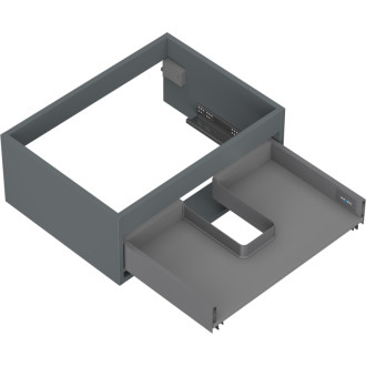 Korpus umyvadlové skříňky Mexen Box-A 60 cm, 1 zásuvka, matný grafit - 91AX0-0600-235-1-66