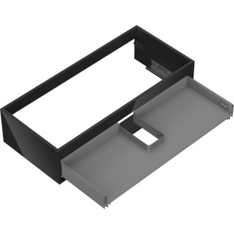 Korpus umyvadlové skříňky Mexen Box-A 100 cm, 1 zásuvka, černý lesk - 91AX0-1000-235-1-70