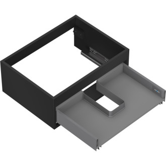 Korpus umyvadlové skříňky Mexen Box-A 60 cm, 1 zásuvka, matná černá - 91AX0-0600-235-1-71