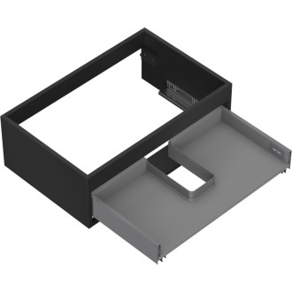 Korpus umyvadlové skříňky Mexen Box-A 70 cm, 1 zásuvka, matná černá - 91AX0-0700-235-1-71