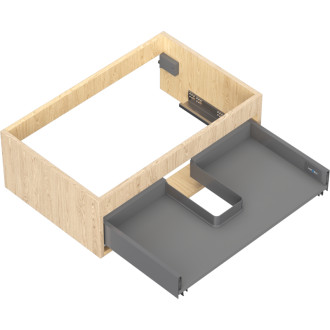 Korpus umyvadlové skříňky Mexen Box-A 70 cm, 1 zásuvka, dub - 91AX0-0700-235-1-81