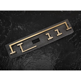 Rea Sada koupelnových doplňků Rio Brush Gold 4 díly REA-05013