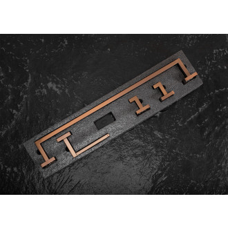 Rea Sada koupelnových doplňků Rio Brush Copper 4 díly REA-05012