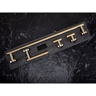 Rea Sada koupelnových doplňků  Ari Brush Gold 4 díly REA-05001