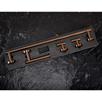 Rea Sada koupelnových doplňků  Ari Brush Copper 4 díly REA-05002