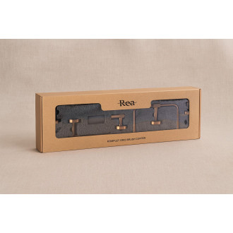 Rea Sada koupelnových doplňků GRID Brush Copper 4 díly REA-05011