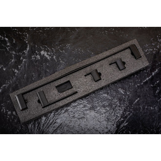 Rea Sada koupelnových doplňků Mati Black 4 díly REA-05007