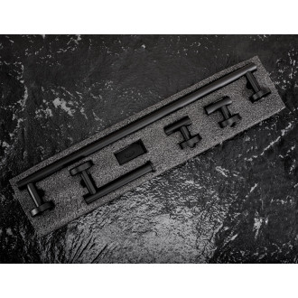 Rea Sada koupelnových doplňků  Ari Black 4 díly REA-05003