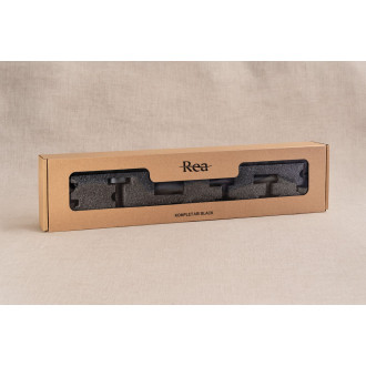 Rea Sada koupelnových doplňků  Ari Black 4 díly REA-05003