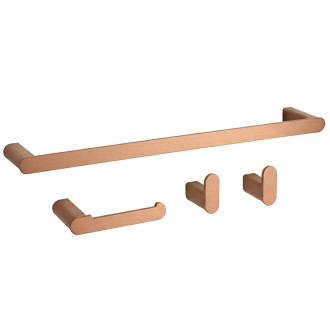 Rea Sada koupelnových doplňků Mati Brush Copper 4 díly REA-05004