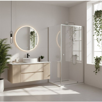 Rea Sprchový kout Rea Primo Swing 80x80 Chrome KPL-K2663